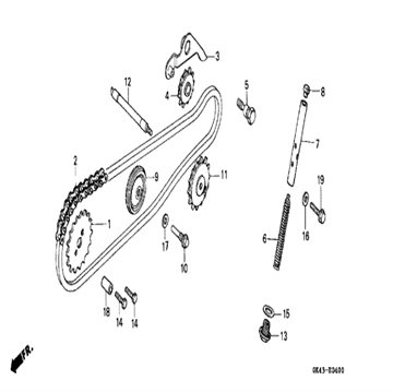 Chain, Cam (DAIDO) 82L, 14401-035-003 , Honda